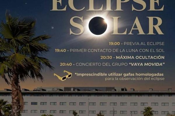 Observación eclipse en Aranjuez