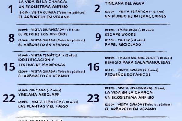 Actividades ambientales en el CEA Arboreto Luis Ceballos