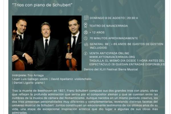 Concierto de música clásica | “Tríos con piano de Schubert”