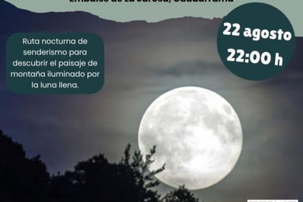 Noche de luna llena en Guadarrama