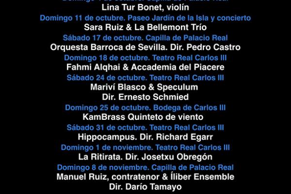 XXXIII edición del Festival Música Antigua Aranjuez