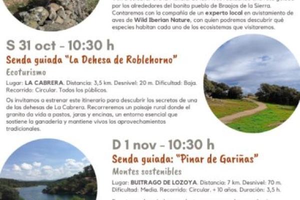 Senda guiada Otoño en la Dehesa de La Cabrera