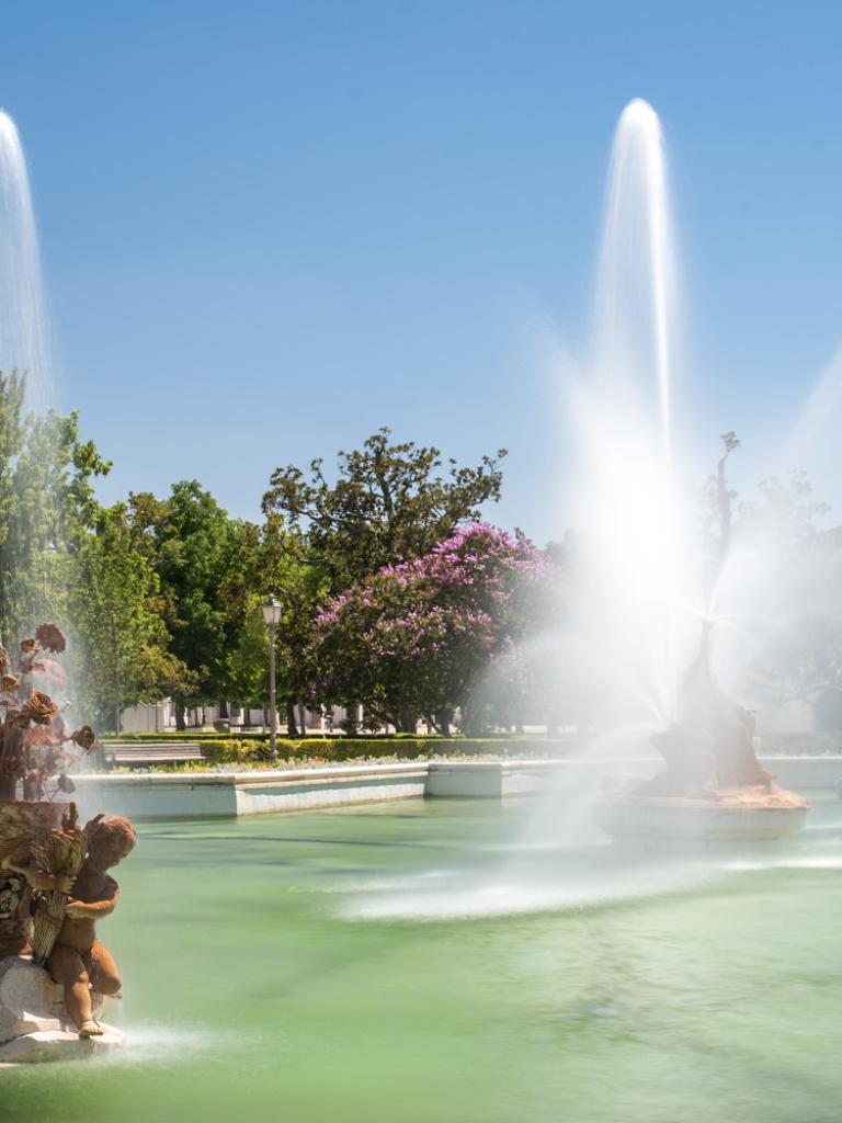 油絵アランフェスの宮廷 アランフェス王立庭園 | VisitMadrid
